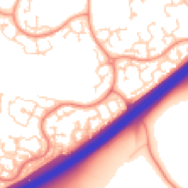 Daytime road noise heatmap for RG22 4XN
