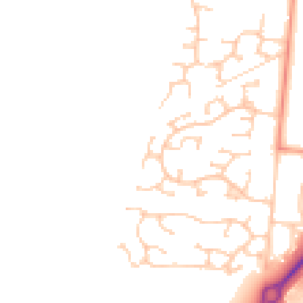 Daytime road noise heatmap for RG22 5JS