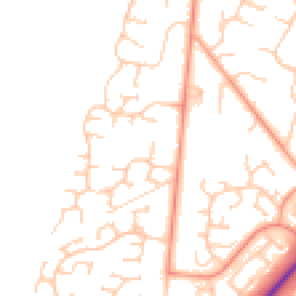Daytime road noise heatmap for RG22 5QD