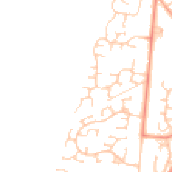 Daytime road noise heatmap for RG22 5QL