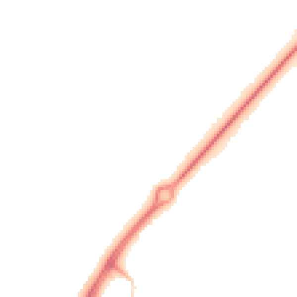 Night-time road noise heatmap for RG22 5UA