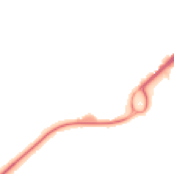 Night-time road noise heatmap for RG22 6JH