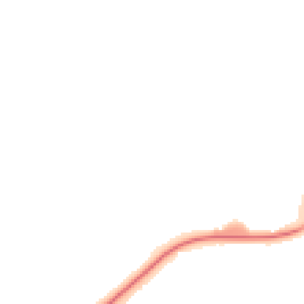 Night-time road noise heatmap for RG22 6LA