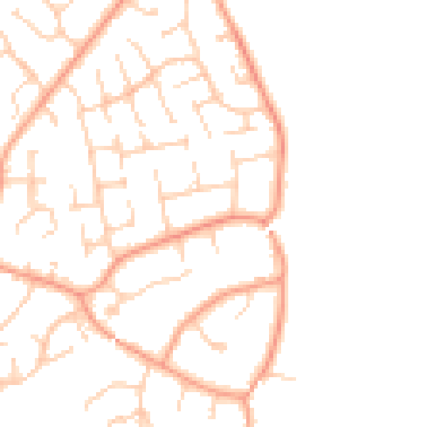 Daytime road noise heatmap for RG23 7DA
