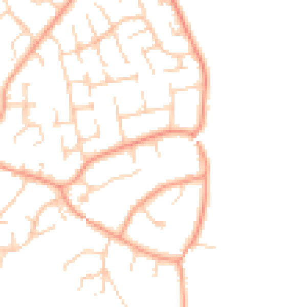 Daytime road noise heatmap for RG23 7DB