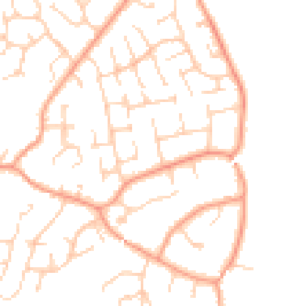 Daytime road noise heatmap for RG23 7DF