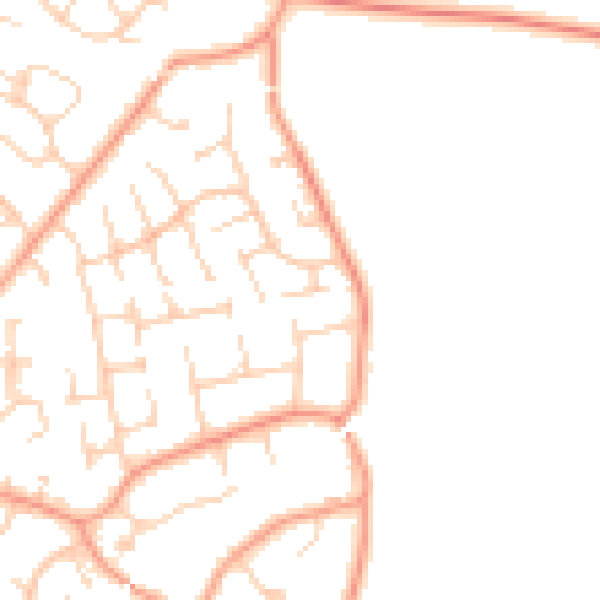 Daytime road noise heatmap for RG23 7DH