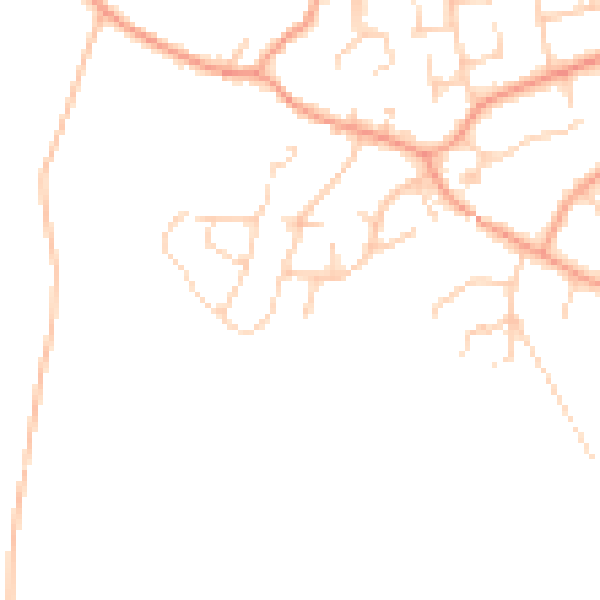 Daytime road noise heatmap for RG23 7EE