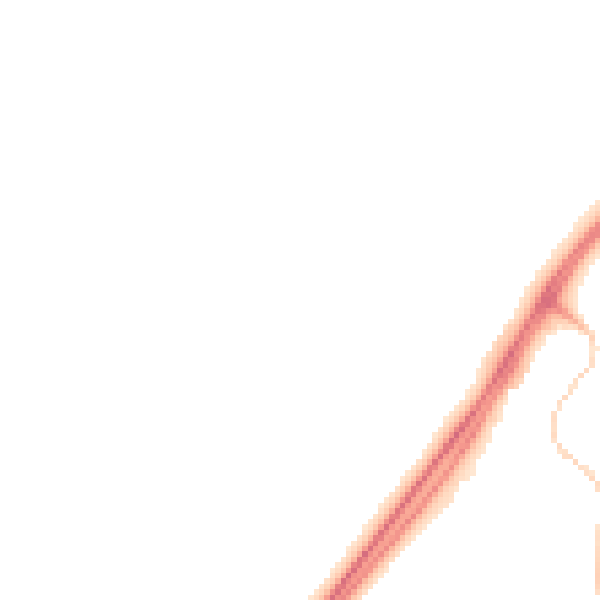 Night-time road noise heatmap for RG23 7FQ