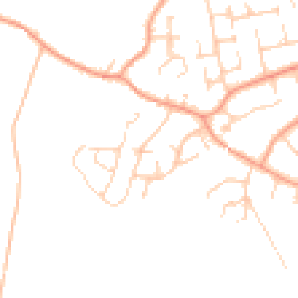 Daytime road noise heatmap for RG23 7HT