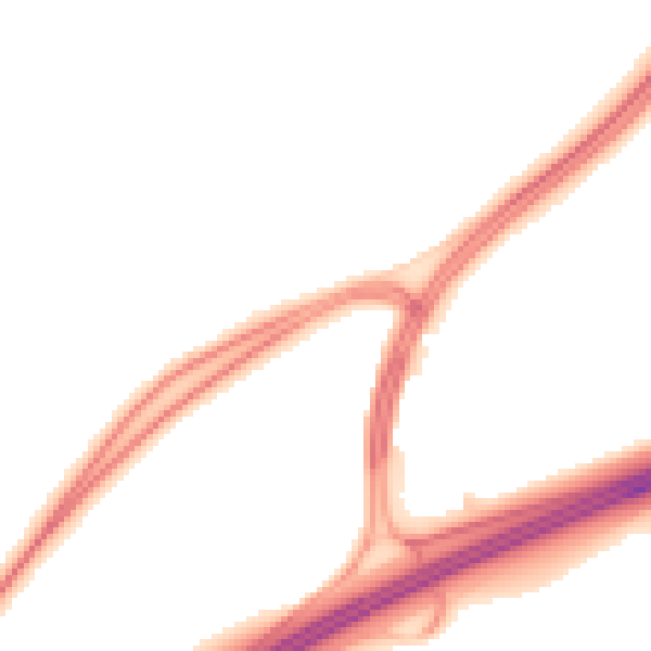 Night-time road noise heatmap for RG23 7LR