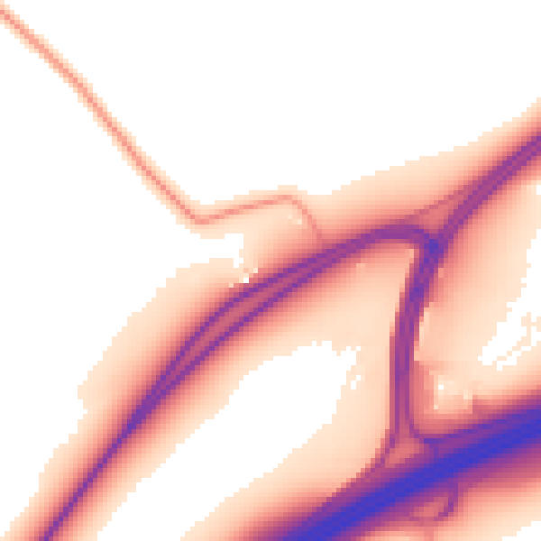 Daytime road noise heatmap for RG23 7LS