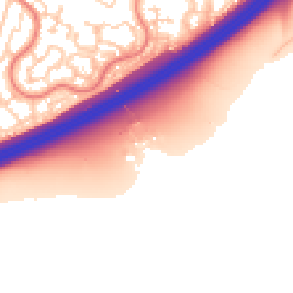 Daytime road noise heatmap for RG23 7LW
