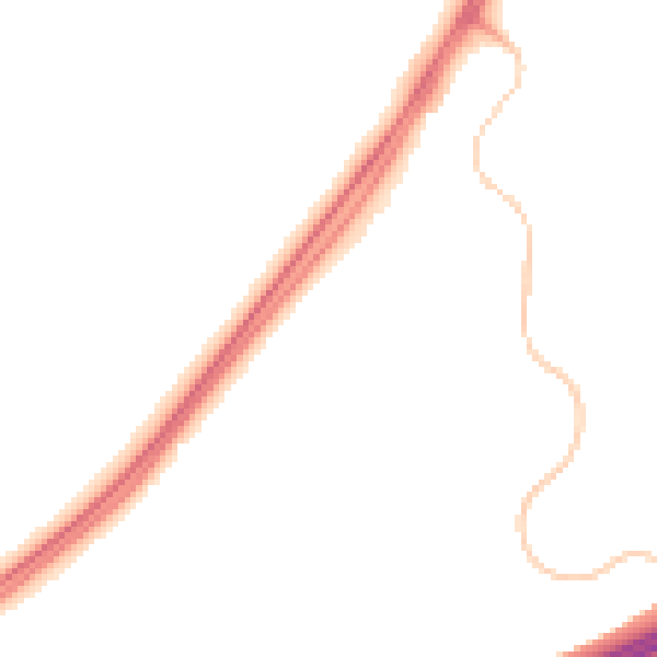 Night-time road noise heatmap for RG23 7PP