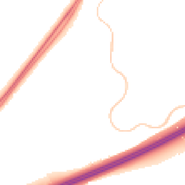 Night-time road noise heatmap for RG23 7PS