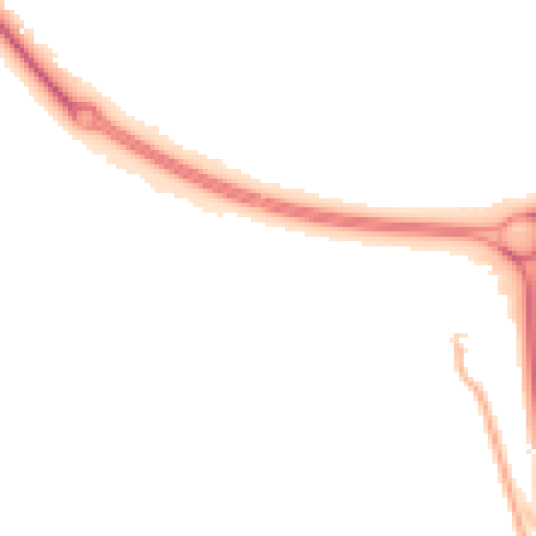 Night-time road noise heatmap for RG23 8BE