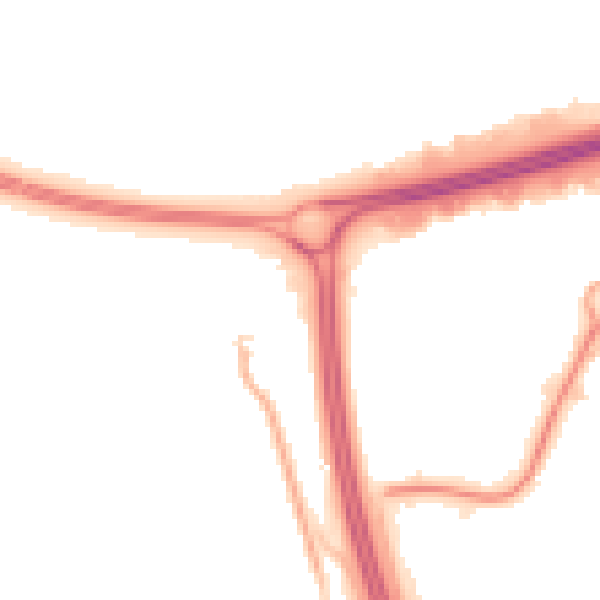 Night-time road noise heatmap for RG23 8DP