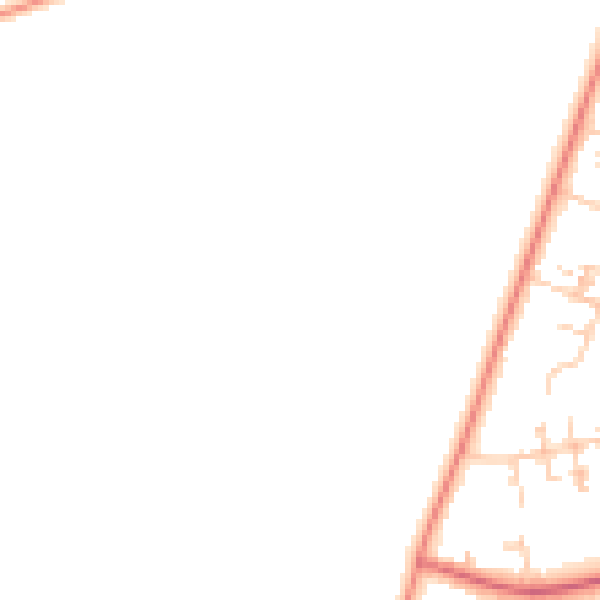 Daytime road noise heatmap for RG23 8PA