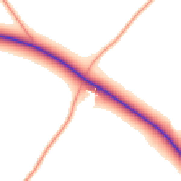 Daytime road noise heatmap for RG23 8TH