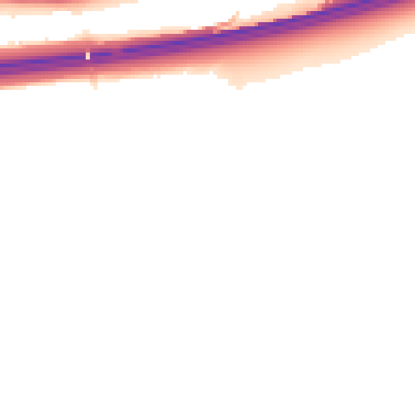Night-time road noise heatmap for RG24 7AA
