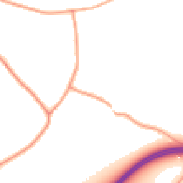 Daytime road noise heatmap for RG24 7AX