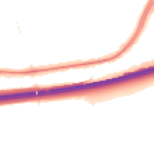 Night-time road noise heatmap for RG24 7BQ