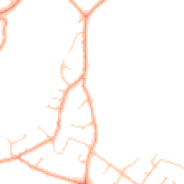 Daytime road noise heatmap for RG24 7DD