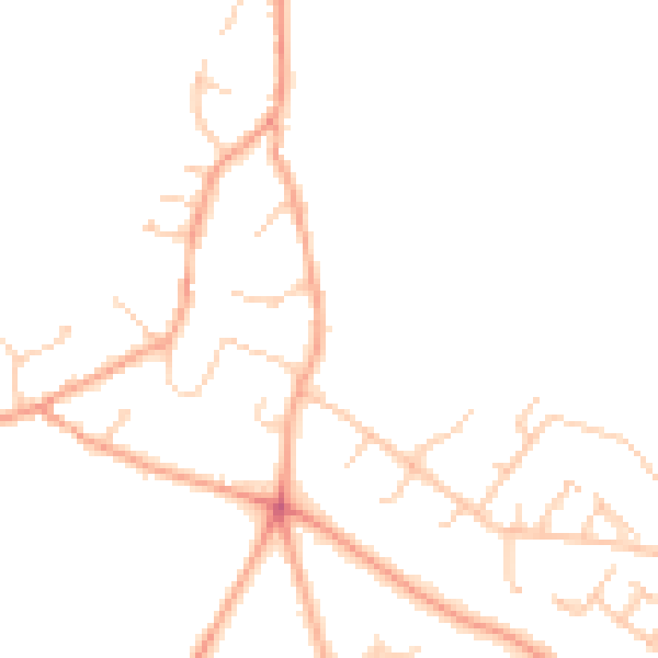 Daytime road noise heatmap for RG24 7DE