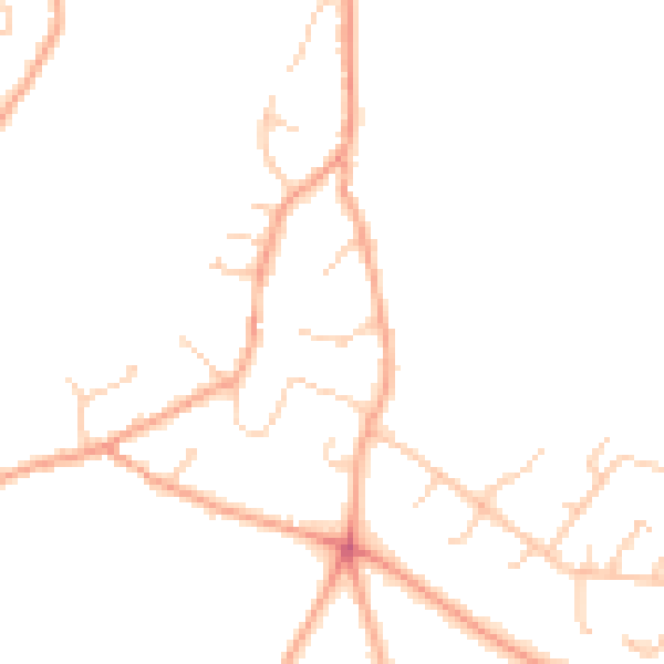 Daytime road noise heatmap for RG24 7DG