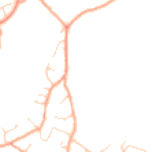Daytime road noise heatmap for RG24 7DH