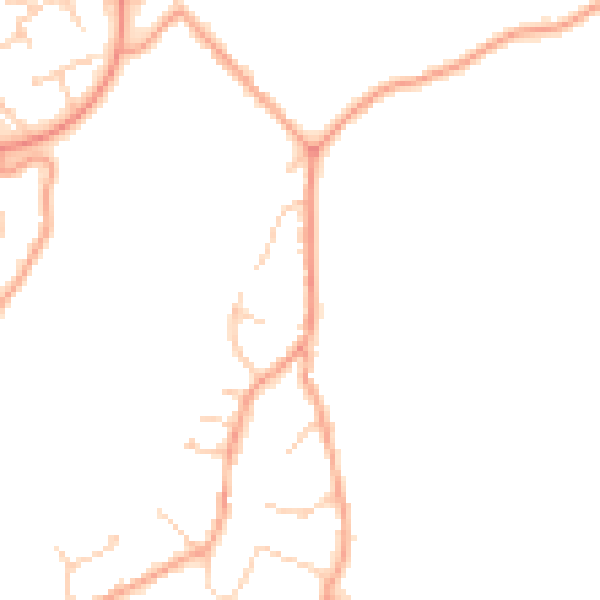 Daytime road noise heatmap for RG24 7DR