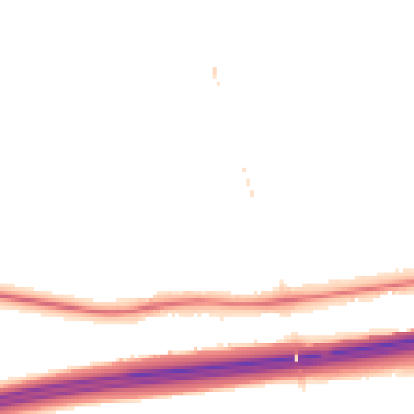 Night-time road noise heatmap for RG24 7HG