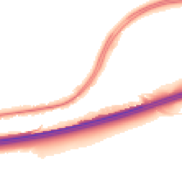 Night-time road noise heatmap for RG24 7JL