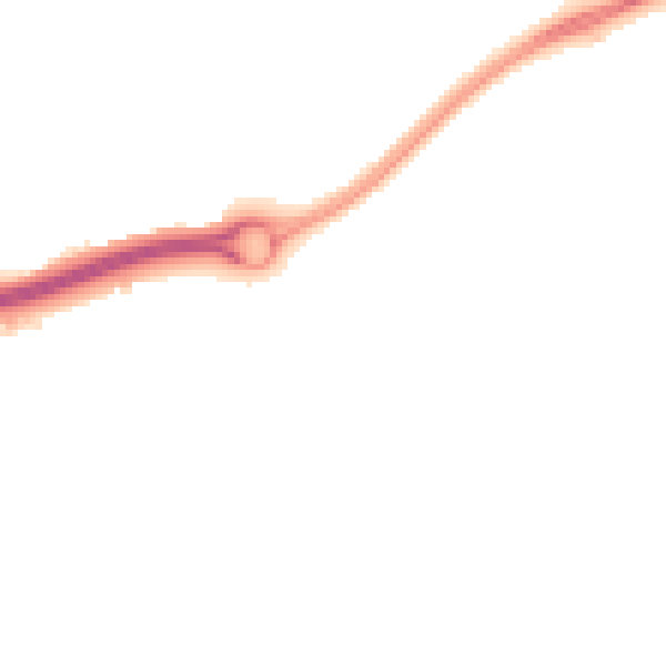 Night-time road noise heatmap for RG24 8BQ