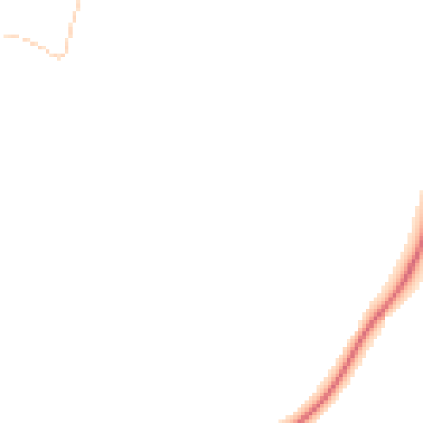 Night-time road noise heatmap for RG24 8RS