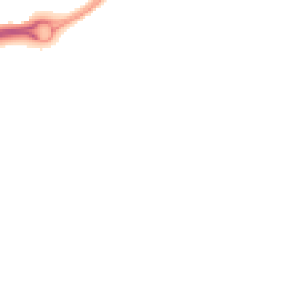Night-time road noise heatmap for RG24 8UJ