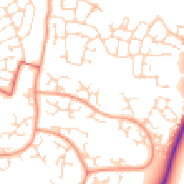 Daytime road noise heatmap for RG24 8XF