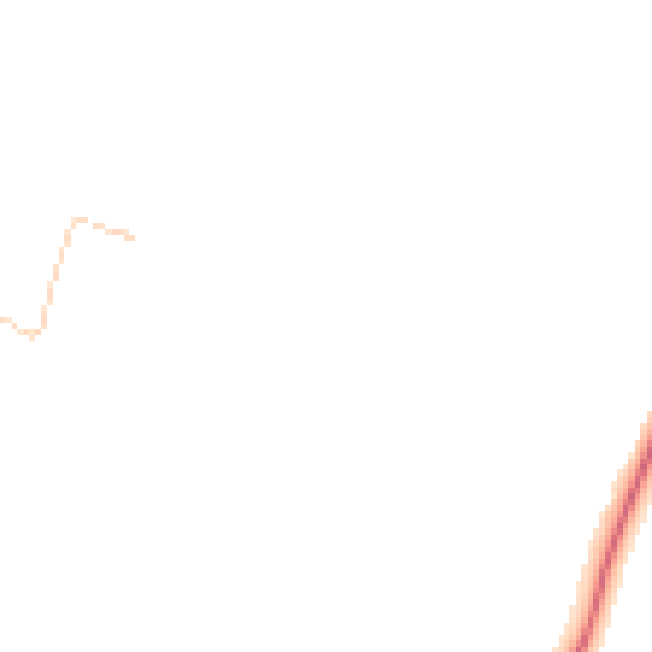 Night-time road noise heatmap for RG24 8XF