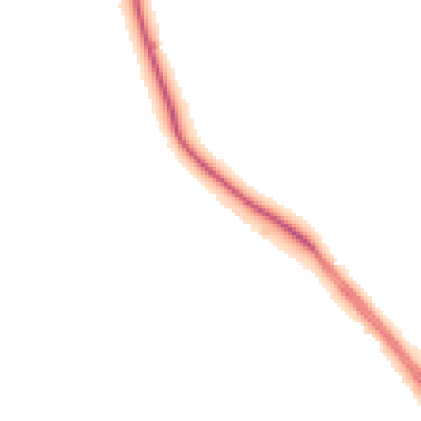 Night-time road noise heatmap for RG24 9AT