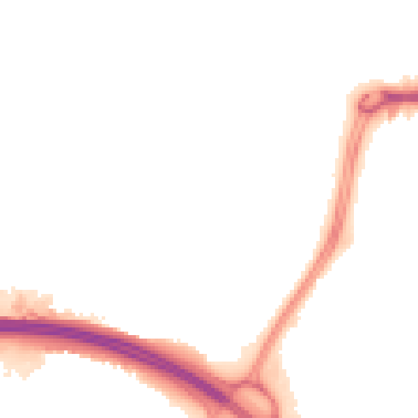 Night-time road noise heatmap for RG24 9BN