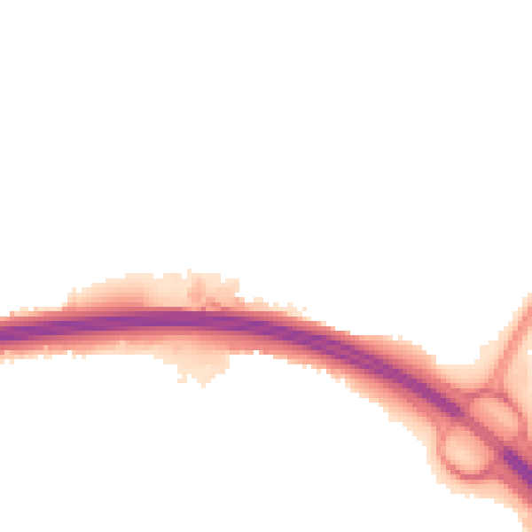 Night-time road noise heatmap for RG24 9DG