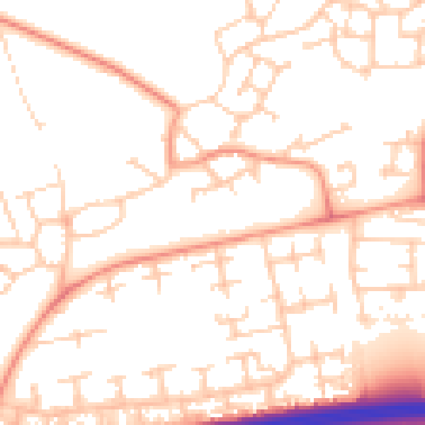 Daytime road noise heatmap for RG24 9DX