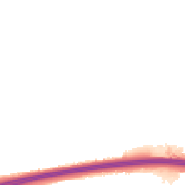 Night-time road noise heatmap for RG24 9DY