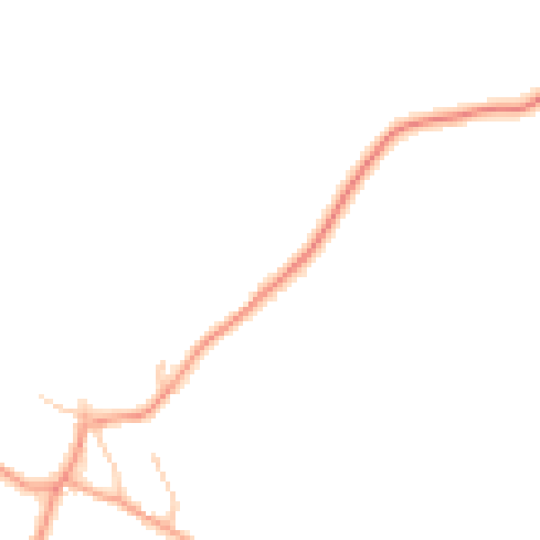 Daytime road noise heatmap for RG24 9HJ