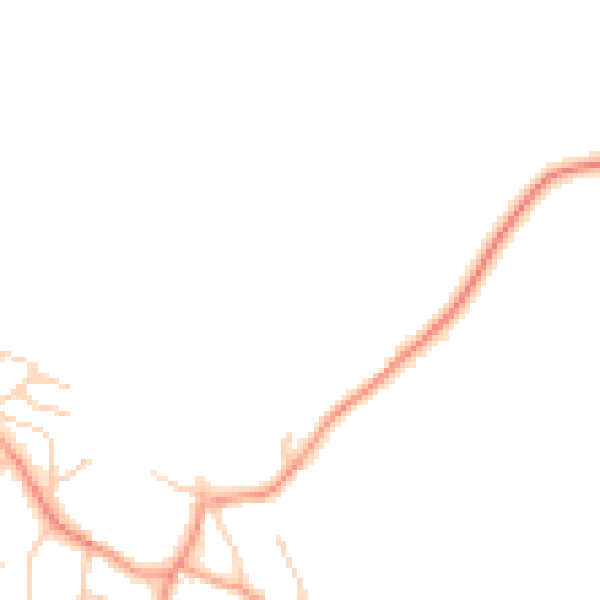 Daytime road noise heatmap for RG24 9HU