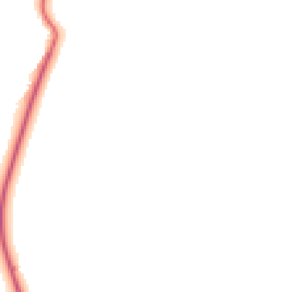 Night-time road noise heatmap for RG24 9HZ