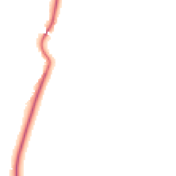 Night-time road noise heatmap for RG24 9JD
