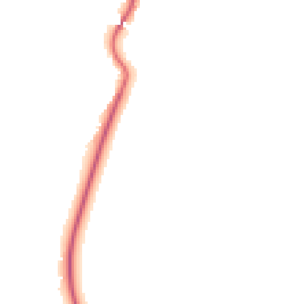 Night-time road noise heatmap for RG24 9JF