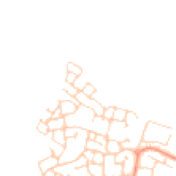 Daytime road noise heatmap for RG24 9LW