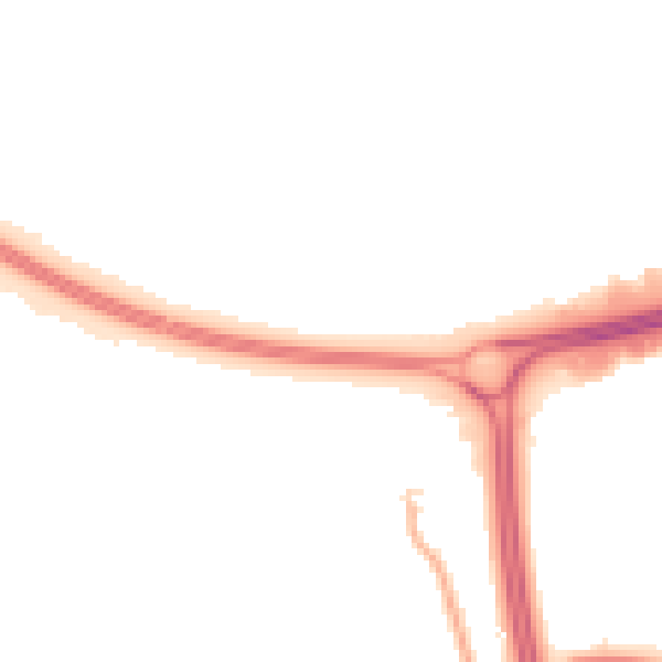 Night-time road noise heatmap for RG24 9QT